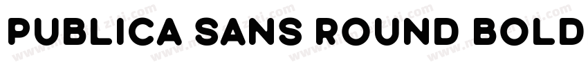 Publica Sans Round Bold字体转换